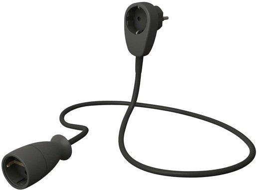 Powersplit Schutzkontakt Verlängerung 3 m schwarz
