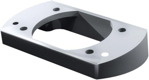 Neigungsadapter 10° für Bediengehäuse mit Tragarmanschluss 120 x 65 mm