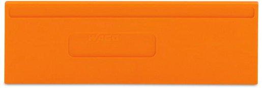 Trennwand überstehend Orange 2 mm stark asymetrisch