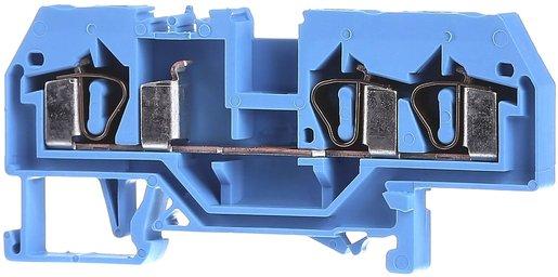 3-Leiter Durchgangsklemme geeignet für Ex i 0,08 - 4 mm² blau