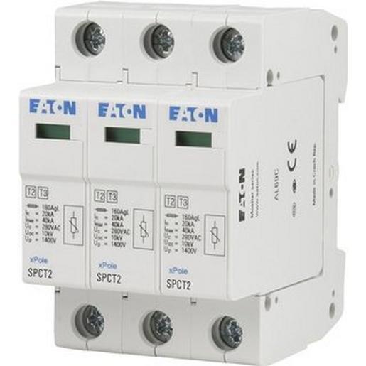 4 Stück + 1 Stück SPCT2-280/3 T2 Ableiter TN-C System 3-polig
