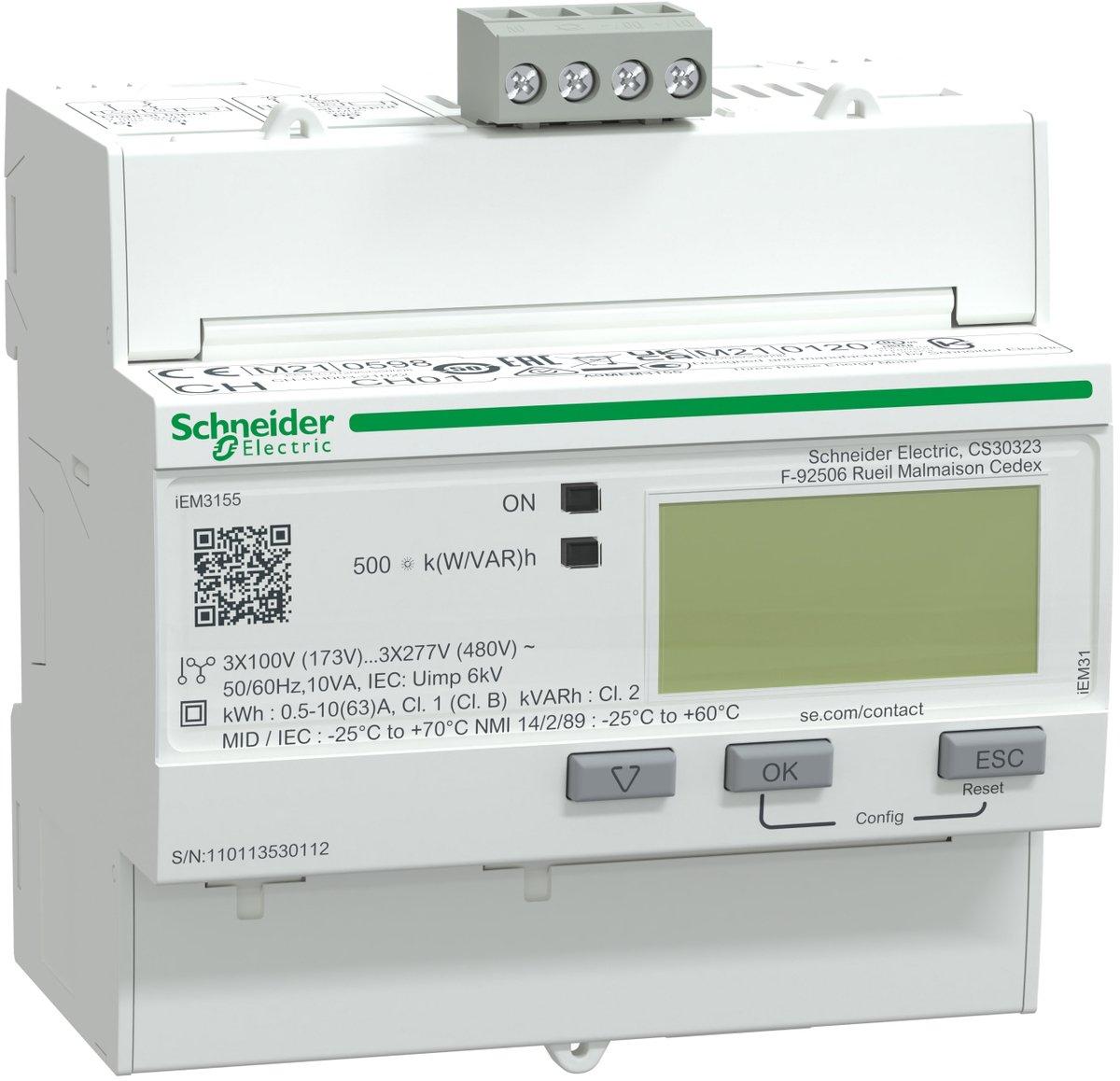 Energiezähler PowerLogic 3-phasig 63A iEM3155