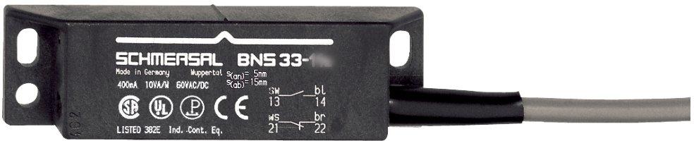 Sicherheitssensor Kunststoffgehäuse Quader 2Ö 1S mit 5 m Kabel