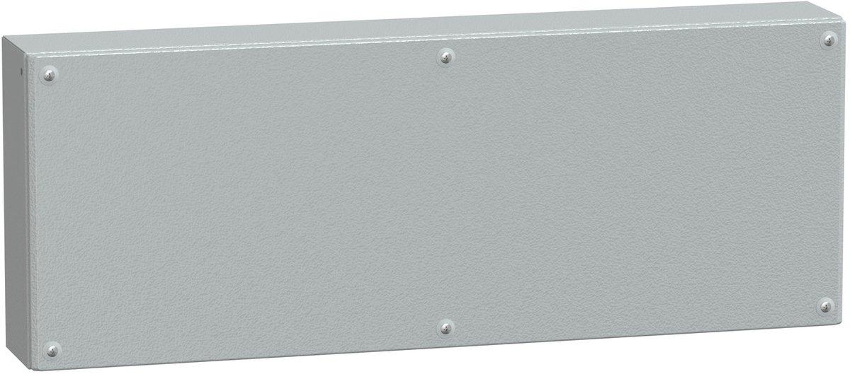 SBM Industriegehäuse Stahlblech RAL7035 ohne Montageplatte H300 x B800 x T120 mm