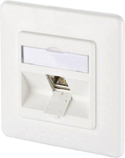 Kommunikationsanschlussdose E-DAT modul 1 Port UP Kat.6A reinweiß