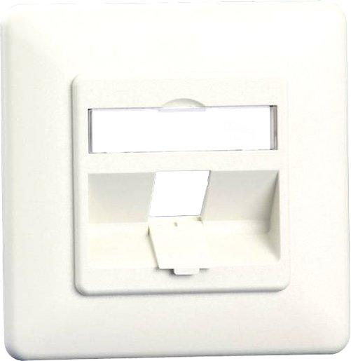 Modul Anschlussdose UP 1 Port unbestückt reinweiß
