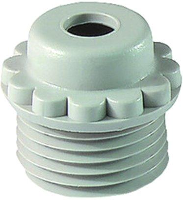 Würgenippel Ausführung mit Loch 120 MG M20x1,5 lichtgrau