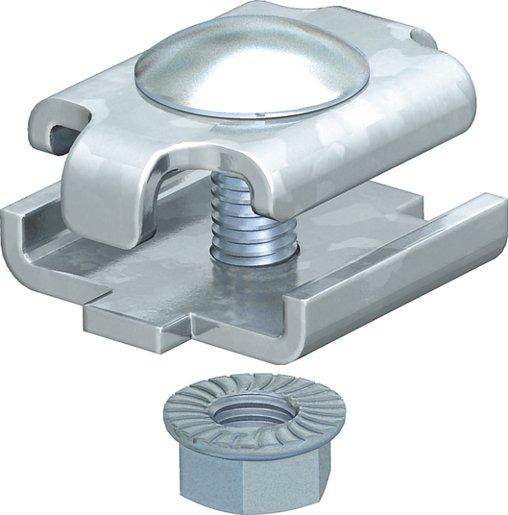 Stoßstellenverbinder für Gitterrinne V4A