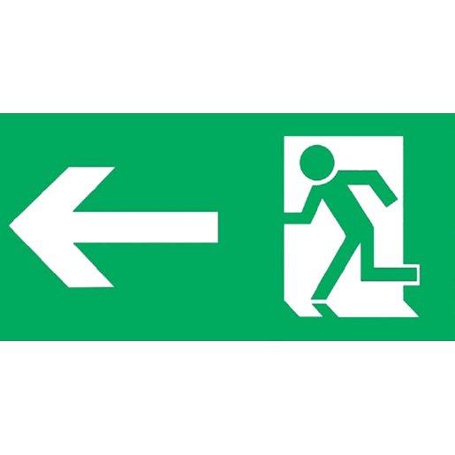 Normpiktogramm Notausgang links 220/110/33
