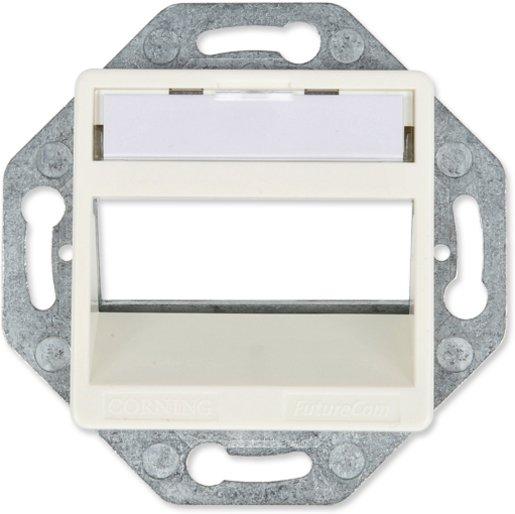 Tragrahmen 3 Ports schräg mit Zentralstück für xs500 Keystone, 50x50 mm