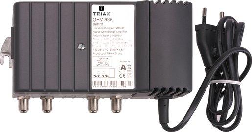 Hausanschlussverstärker vorwärts 35 dB, rückwärts 24/30 dB max. 103/105 dBμV