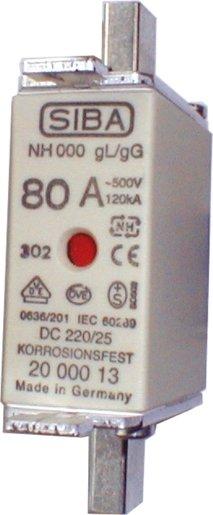 NH-Sicherung gG Gr.00 Typ NH00 125A Kombimelder