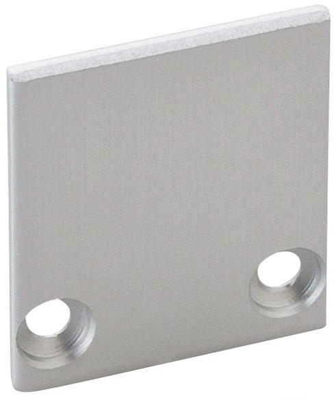 GARliano 2 x Endkappe hoch Aluminium 4 x Schraube