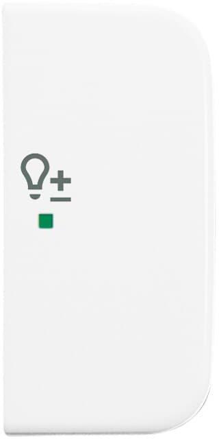 Wippe 2-fach rechts mit Symbol Dimmer Symbol Dimmen alpinweiß - Reflex SI