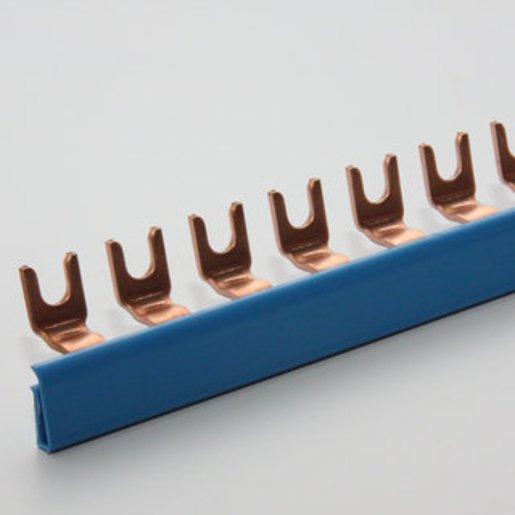 Phasenschiene 1-polig Gabel 10mm² TE 17 8mm 56 Anschlüsse
