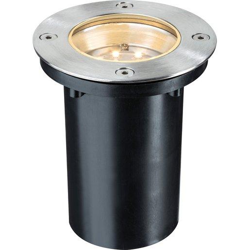 Bodeneinbauleuchte rund LED 1,2W 2700K 230V 110mm Edelstahl/Metall