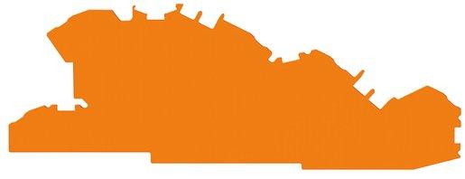 Abschluss- und Zwischenplatte orange 1 mm