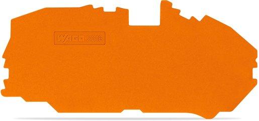 Abschluß- und Zwischenplatte Installations- Etagenklemme orange 1 mm