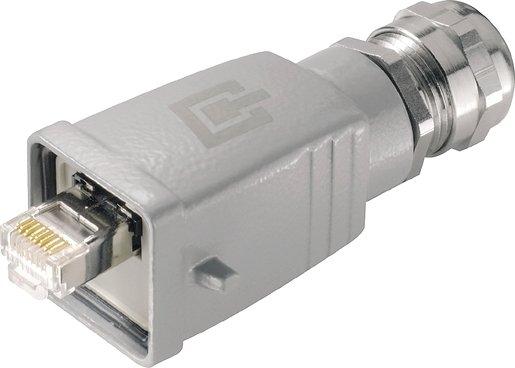 Industrial Ethernet HDC Steckverbinder in Metall inkl RJ45-Einsatz