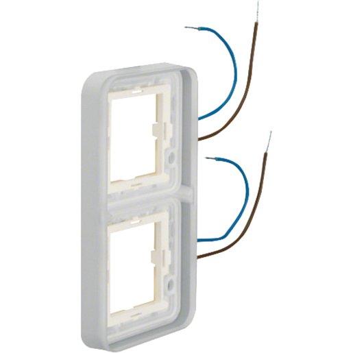 Rahmen 2-fach senkrecht beleuchtbar 230V für Gehäuse AP