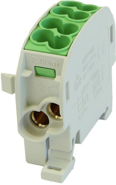 E-Term Hauptleitungsklemme ZK fingersicher 1pol/4-fach 25mm²