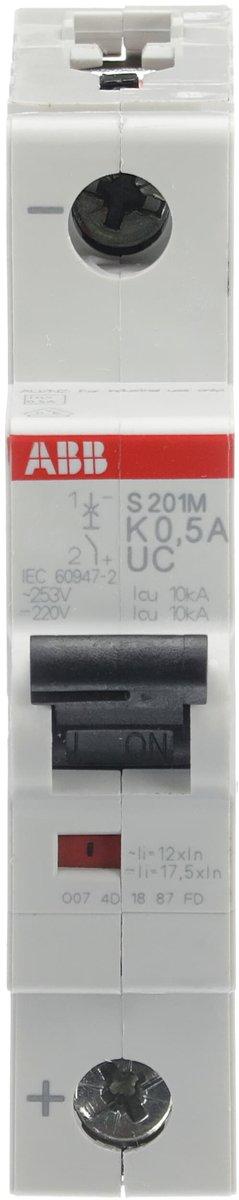LS-Schutzschalter 1-polig 10kA K-Char 0,5A 1TE