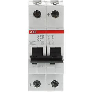 LS-Schutzschalter 2-polig 10kA C-Char 1,6A 2TE