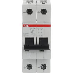 LS-Schutzschalter 2-polig 10kA C-Char 16A 2TE