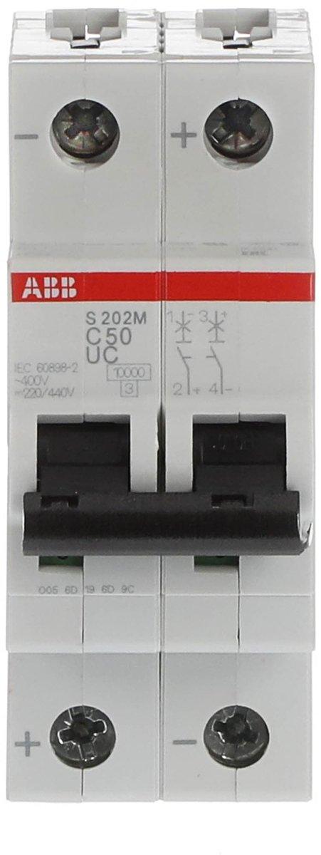 LS-Schutzschalter 2-polig 10kA C-Char 50A 2TE