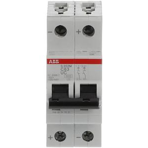 LS-Schutzschalter 2-polig 10kA C-Char 63A 2TE