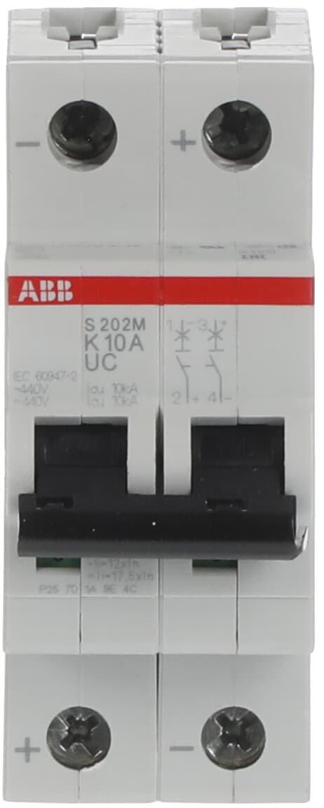 LS-Schutzschalter 2-polig 10kA K-Char 10A 2TE