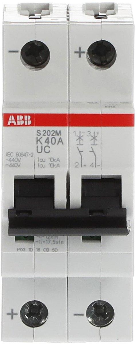 LS-Schutzschalter 2-polig 10kA K-Char 40A 2TE