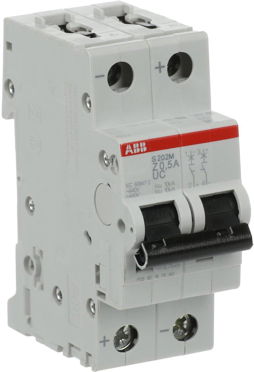 LS-Schutzschalter 2-polig 10kA Z-Char 0,5A 2TE