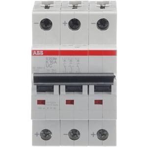 LS-Schutzschalter 3-polig 10kA /10kA K-Char 16A 3TE