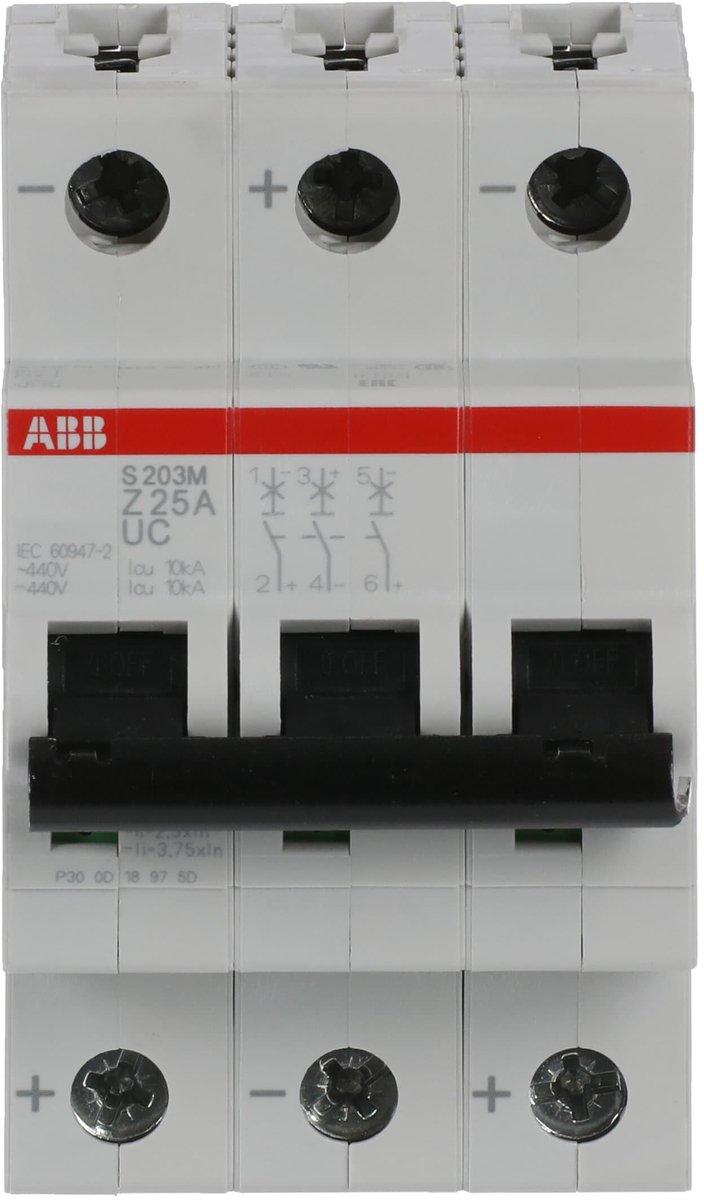 LS-Schutzschalter 3-polig 10kA /10kA Z-Char 25A 3TE