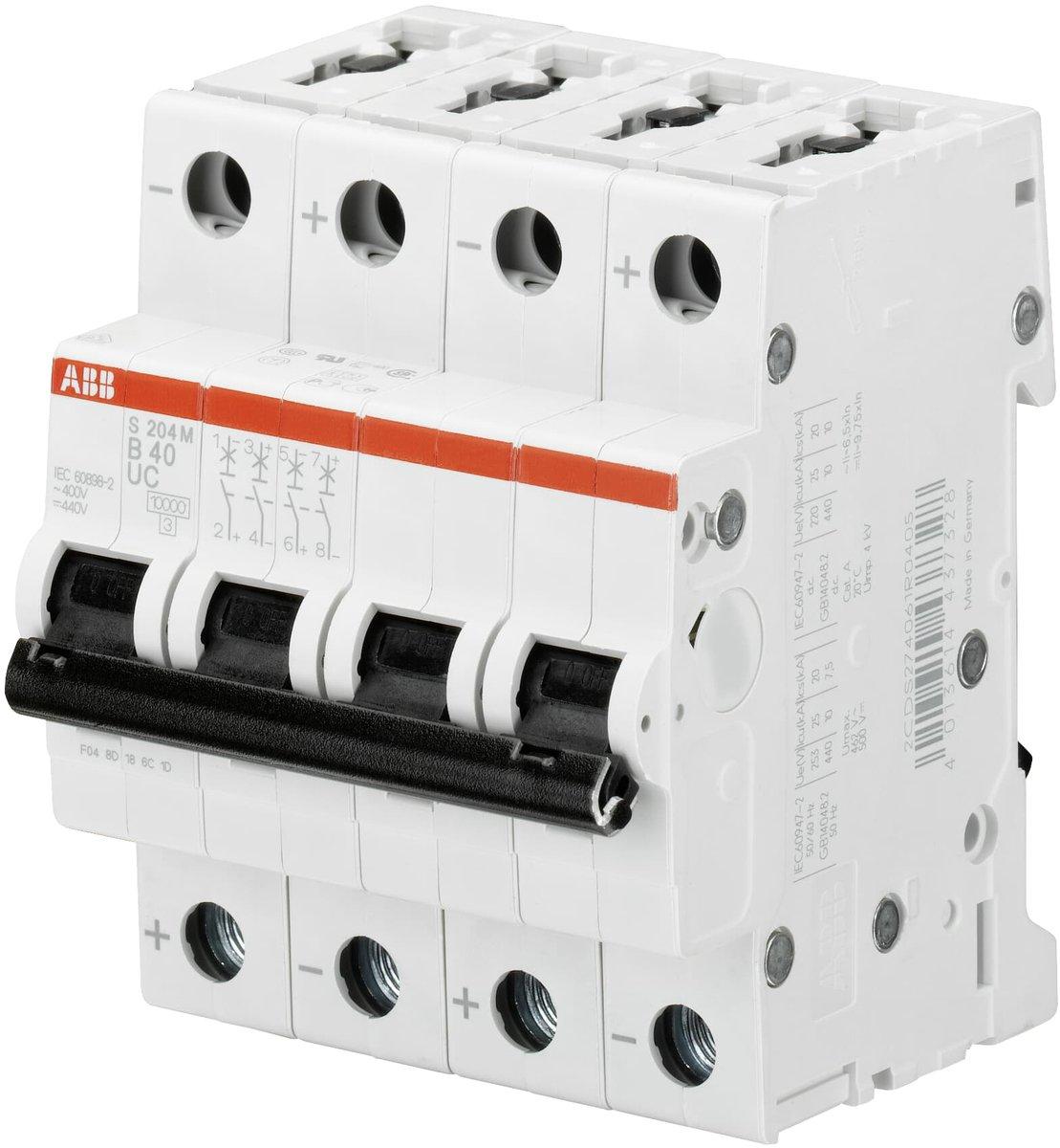 LS-Schutzschalter 4-polig 10kA /10kA B-Char 63A 4TE