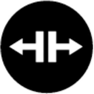 Tastenplatte flach schwarz Symbol lösen