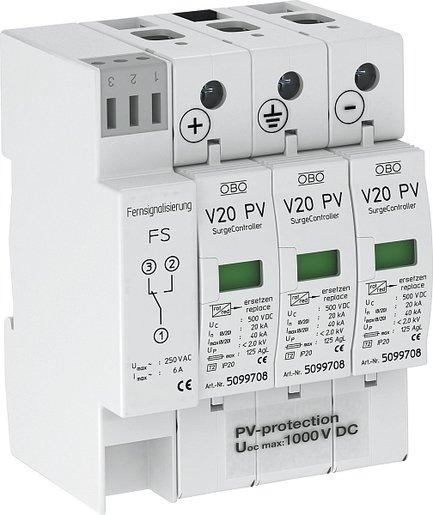 SurgeController V20 dreipolig für Photovoltaik 1000V DC