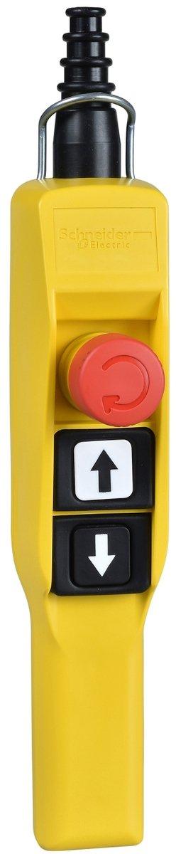 Hängetaster XAC-A 2 Drucktaster mit Schutzkappe 1 Not-Halt/Not-Aus-Taster