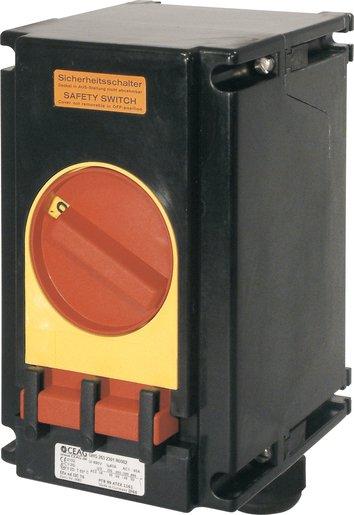 Ex-SI-Schalter Notaus 40 A Zone 1/21 3-polig HS 1S 2xM40+1xM25