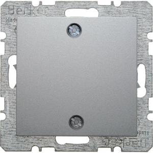 Blindverschluss mit Zentralstück und Schraubbefestigung Berker B.7 alu