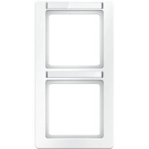 Rahmen mit Beschriftungsfeld Berker Q.1 polarweiß samt