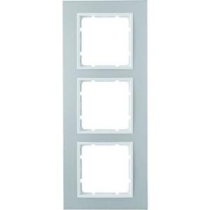 Rahmen Berker B.7 Alu/polarweiß