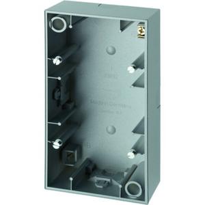 AP-Gehäuse S.1 2fach alu matt