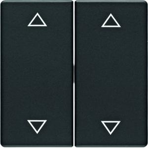 Wippen mit Aufdruck Symbol Pfeile BerkerQ.1/Q.3 anthrazit samt