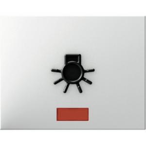Wippe mit roter Linse und abtastbarem Symbol Licht Berker K.1 polarwei