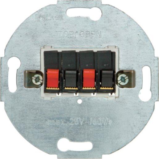 Stereo-Lautsprecher-Anschlussdose Modul-Einsätze anthrazit matt