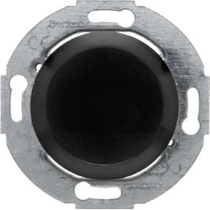 Blindverschluss mit Zentralstück 1930/Glas/Palazzo schwarz glänzend