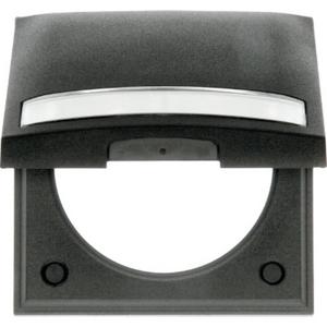 Rahmen 1fach mit Klappdeckel und Beschriftungsfeld Integro Flow anthra