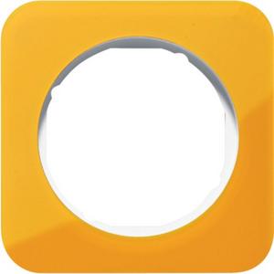 Rahmen Berker R.1 orange transparent/polarweiß glänzend